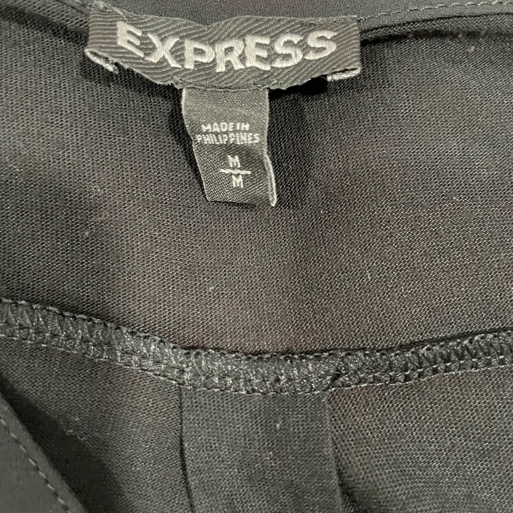 Express Black Lace Up Tank Top - Picture 9 of 10